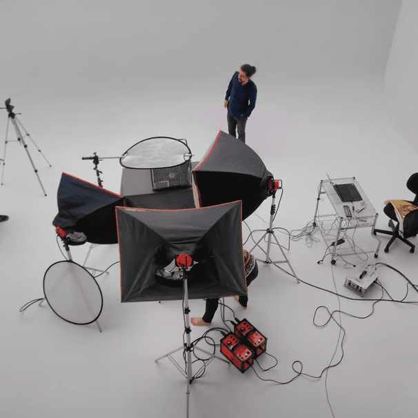 Professional product photo shoot — meticulous attention to documenting Vortex hardware